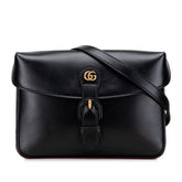 グッチ GGマーモント 斜め掛け ショルダーバッグ 548114 ブラック レザー レディース GUCCI 【中古】